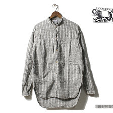 TENDER Co. 2018AW TYPE 427 PERISCOPE POCKET TAIL SHIRT AIRBAG CAMBRIC INDIAN BLACK DYE画像