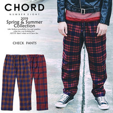 CHORD NUMBER EIGHT CHECK PANTS N8M1K1-PT09画像
