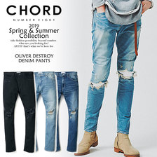 CHORD NUMBER EIGHT OLIVER DESTROY DENIM PANTS N8M1K1-PT02画像