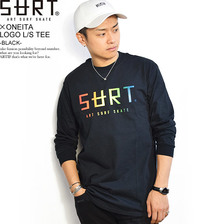 SURT &times; ONEITA LOGO L/S TEE -BLACK- 023-SURT1画像