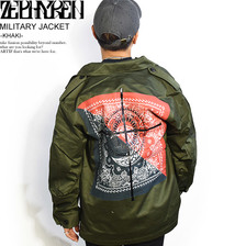 Zephyren MILITARY JACKET -KHAKI- Z18AA06画像