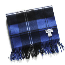Johnstons CASHMERE STOLE Ramsey Blue Heritage AU2967画像