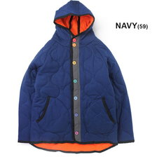 gym master ウェーブ キルト カラフル ボタン ジャケット G121619画像