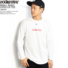 DOUBLE STEAL SMALL BASIC LOGO L/S TEE -WHITE- 965-14092画像