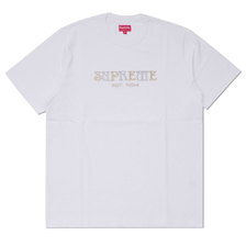 Supreme 18FW Nouveau Logo Tee WHITE画像
