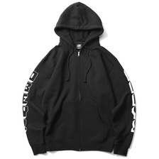 OBEY BASIC ZIP HOOD FLEECE "OBEY NEW WORLD3" (BLACK)画像