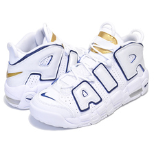 NIKE AIR MORE UPTEMPO(GS) white/midnight navy 415082-109画像