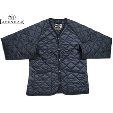 LAVENHAM MEN'S BARHAM QUILTING JACKET NIGHT NAVY画像