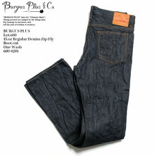 BURGUS PLUS Lot.600 15.oz Regular Denim Zip Fly Boot cut One Wash 600-0201画像