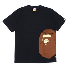 A BATHING APE 18AW BOA SIDE BIG APE HEAD TEE BLACK 1E80110049画像