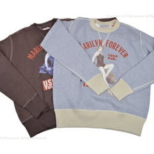 TOYS McCOY FLAT SEAMER SWEAT SHIRT MARILYN MONROE "USO TOUR" TMC1852画像