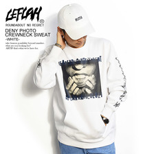 LEFLAH DENY PHOTO CREWNECK SWEAT -WHITE-画像