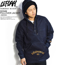 LEFLAH DENIM PULLOVER JACKET -INDIGO-画像