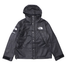 Supreme &times; THE NORTH FACE 18FW Leather Mountain Parka BLACK画像