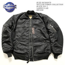 Buzz Rickson's WILLIAM GIBSON COLLECTION BLACK MA-1 1st(REGULAR) BR14166画像