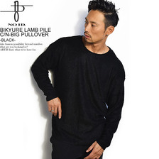 NO ID. BIKYURE LAMB PILE C/N-BIG PULLOVER -BLACK- 443019-706T画像