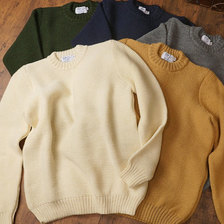 KERRY WOOLLEN MILLS PEARL STITCH CREW NECK LITE画像
