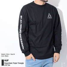 HUF Essentials Triple Triangle L/S Tee TS00506画像