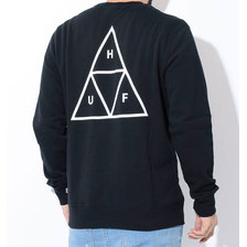 HUF Essentials Triple Triangle Crew Sweat PF00101画像
