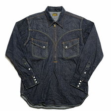 BURGUS PLUS &times; CLUTCH CAFE Pull Over Denim Western Shirt HBP-300WSCC画像