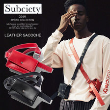 Subciety LEATHER SACOCHE 108-88388画像