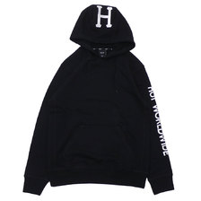HUF 18FW MISSION PULLOVER HOODIE BLACK画像