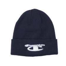 Supreme 18FW Champion 3D Metallic Beanie NAVY画像