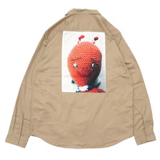 Supreme 18FW Mike Kelley Ahh Youth Work Shirt KHAKI画像