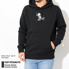HUF &times; PEANUTS Snoopy Skates Pullover Hoodie PF00122画像