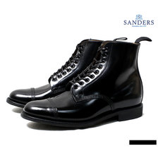 SANDERS MILITARY DERBY BOOT 1595 BLACK画像