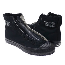 NEIGHBORHOOD 18AW G.R HI C SNEAKER BLACK 182MSNH FW01画像