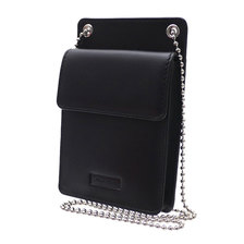 Supreme 18FW Leather ID Holder + Wallet BLACK画像