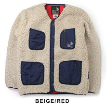 go slow caravan ボア &times; フリース ボンディングジャケット 390266画像