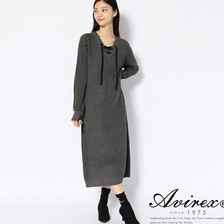 AVIREX RACE UP KNIT ONE PIECE 6284015画像