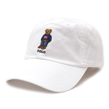 POLO RALPH LAUREN POLO BEAR CAP WHITE画像