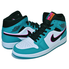 NIKE AIR JORDAN 1 MID SE "SOUTH BEACH" turbo green/black-hyper pink 852542-306画像