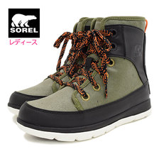 SOREL SOREL EXPLORER 1964 Hiker Green/Black WOMENS NL3041-371画像