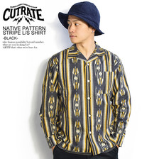 CUTRATE NATIVE PATTERN STRIPE L/S SHIRT画像