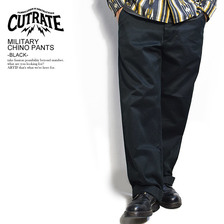CUTRATE MILITARY CHINO PANTS -BLACK-画像
