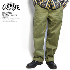 CUTRATE MILITARY CHINO PANTS -OLIVE-画像
