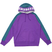 Supreme 18FW Paneled Hooded Sweatshirt VIOLET画像