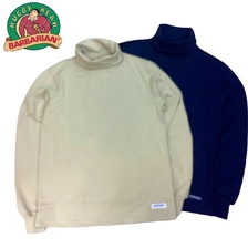BARBARIAN 8oz TURTLE NECK LONG SLEEVE RUGBY JERSEY / WFE WFE-23/WFE-24画像