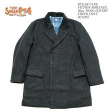 SUGAR CANE FICTION ROMANCE 20oz WOOL COVERT CHECK COAT SC14287画像
