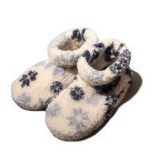 ALWERO Room Shoes -fuji DADO - niebieski sniezki画像