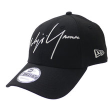 Yohji Yamamoto &times; NEW ERA 9FORTY Zoom Up Signature Logo Cap BLACK画像