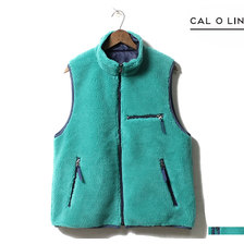 CAL O LINE 2018AW RECYCLE PILE VEST CL182-071画像