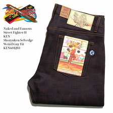 Naked & Famous Street Fighter II KEN "Shoryuken Selvedge" Weird Guy Fit KEN604203画像