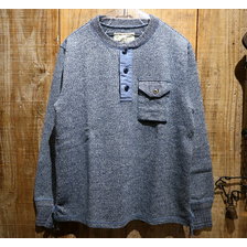 SUGAR CANE FICTION ROMANCE 4NEEDLES INDIGO HENLEY T-SHIRT SC68072画像