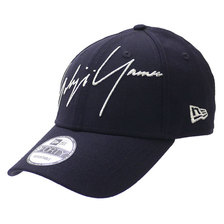 Yohji Yamamoto × NEW ERA 9FORTY Zoom Up Signature Logo Cap NAVY画像