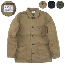 ONI DENIM 硫化先染め カバーオールジャケット 03100-HOX画像